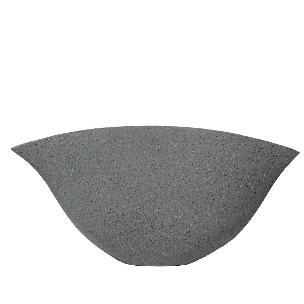 Cera Tulip Vase - Grey in Ceramic