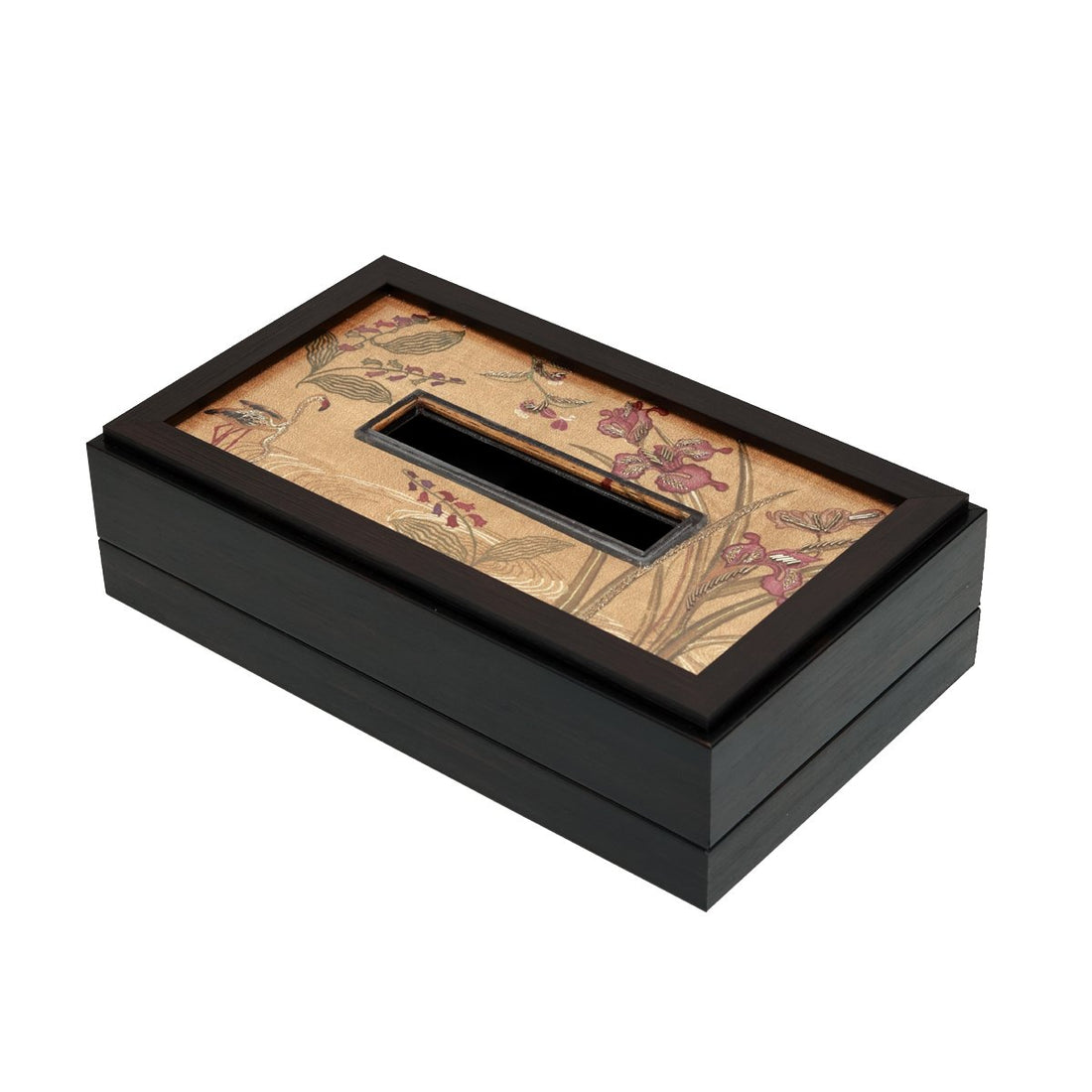 Odyssey Vanya Tissue Box Cover - Yellow in Glass and Wood