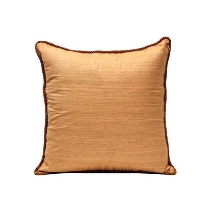 Raas Dual Cushion Cover - Brown in Velevt and Silk Blend  - 20x20