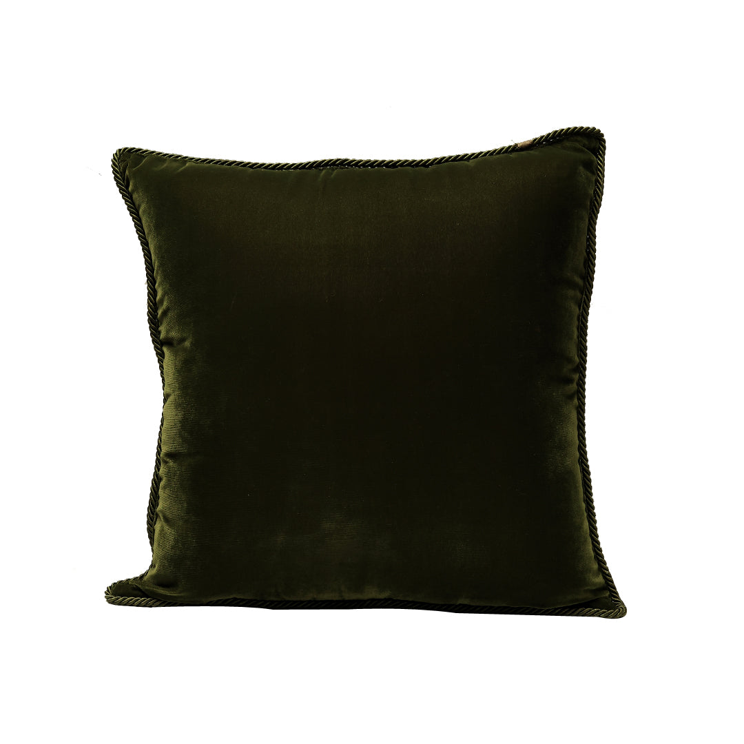 Raas Dual Cushion Cover - Sage Green in Velevt and Silk Blend  - 20x20