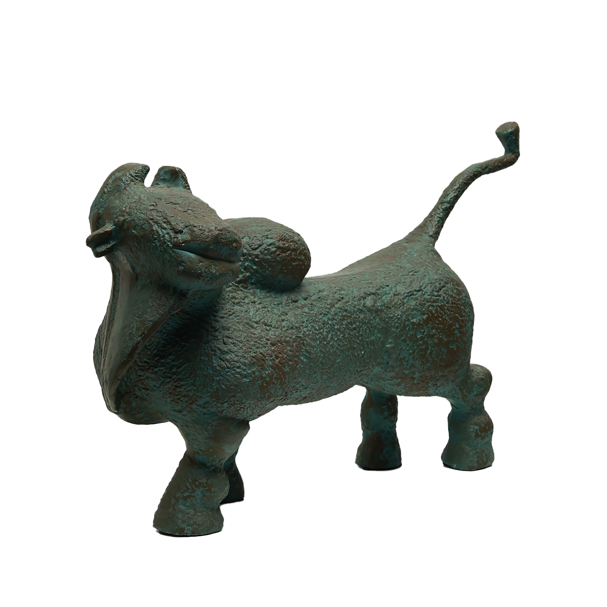 Abstract Nandi Sculpture in Bronze