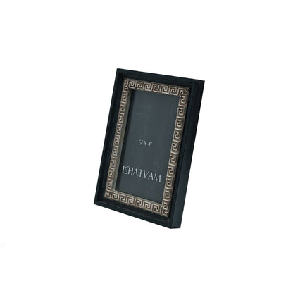 Theodorus Spiral Frame - Black in Wood 6&quot; X 4&quot;