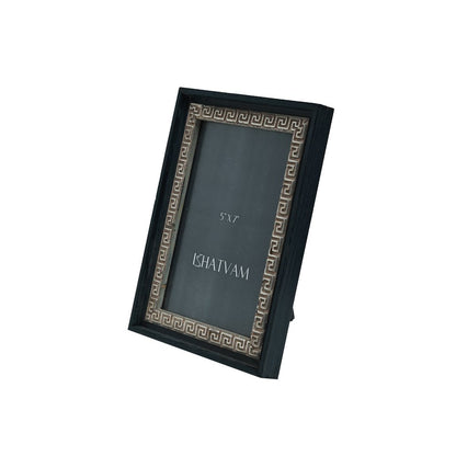 Theodorus Spiral Frame - Black in Wood  7&quot; X 5&quot;