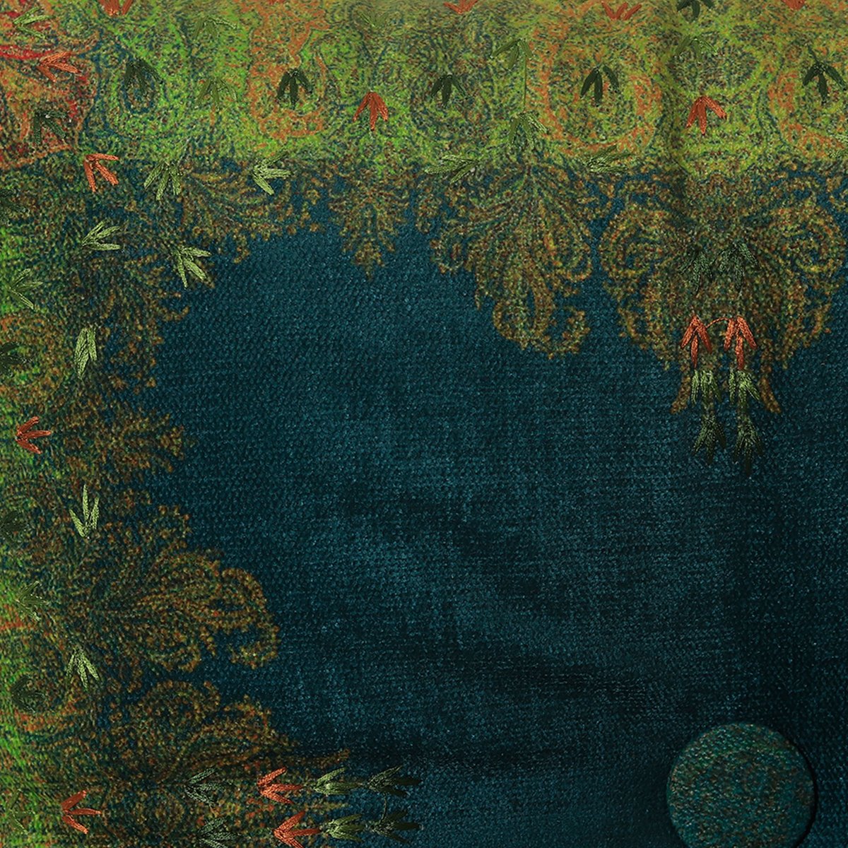 Jamawar Cushion - Blue  in Shanil  18&