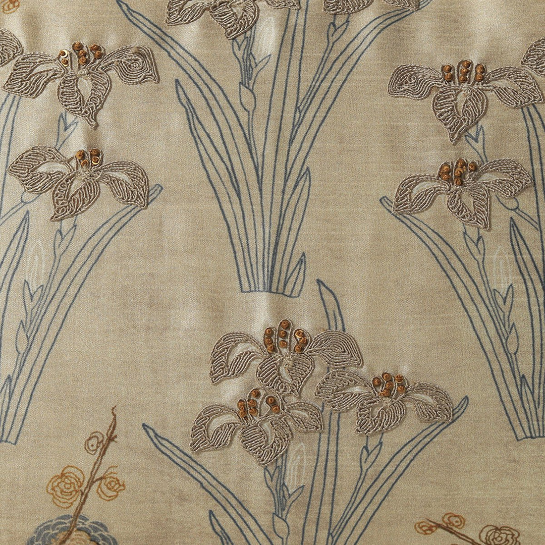 Vanya Dori Cushion Cover - Beige in Silk Blend 14&