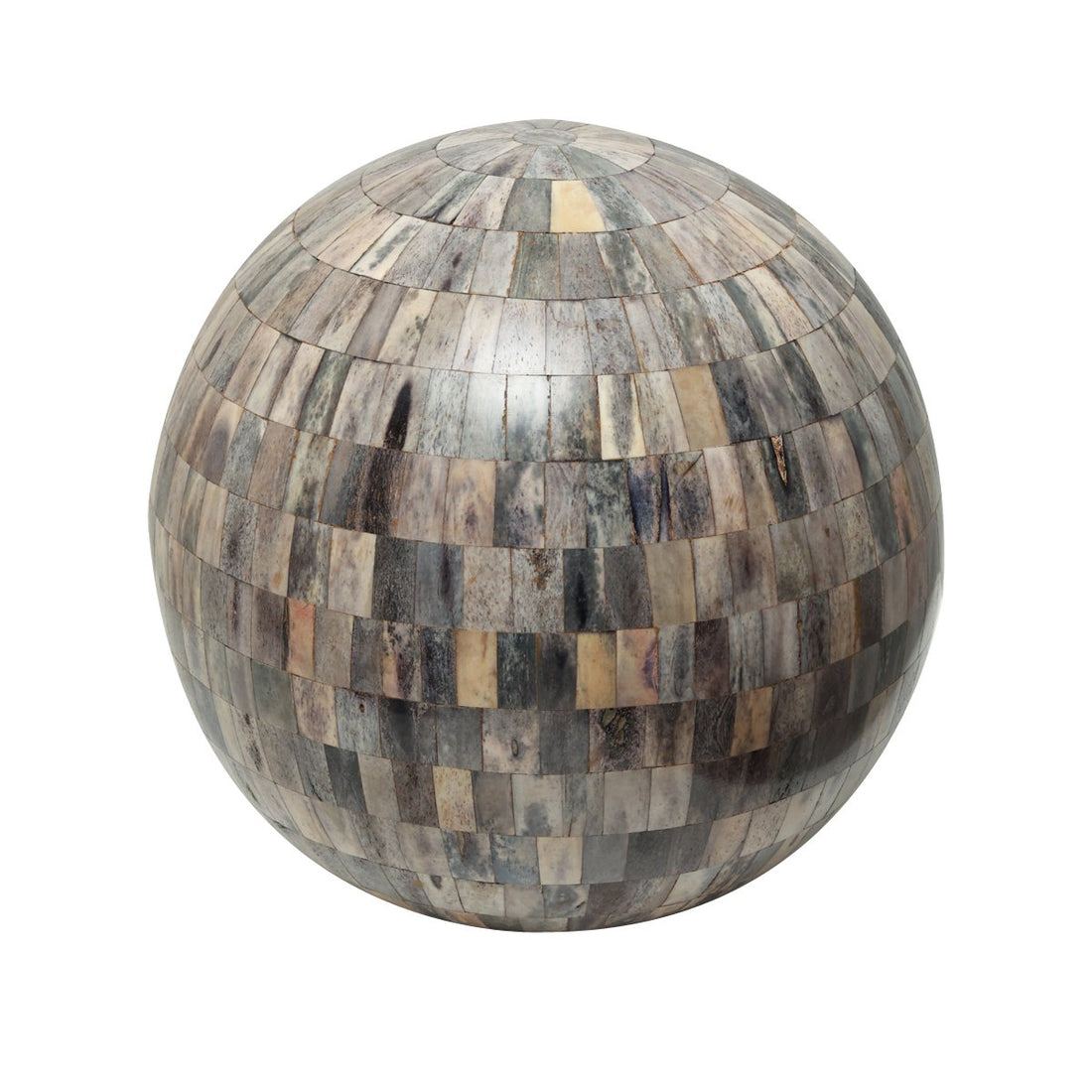 Hunar Inlay Sphere - Large Grey Blue in Wood with Resin