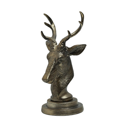Antlered Deer Statue Gold
