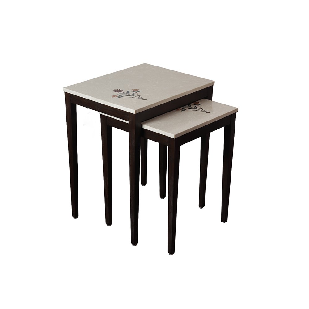 Nest of Tables – Set Of Two in Teak Wood