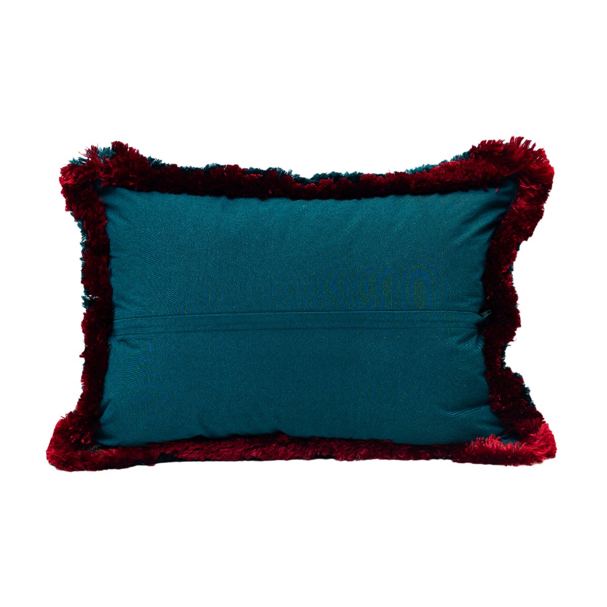 Chinar Cushion cover - Teal in Chenille 14&