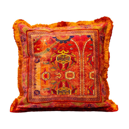 Chinar Cushions Cover -  Orange in Chenille 18&