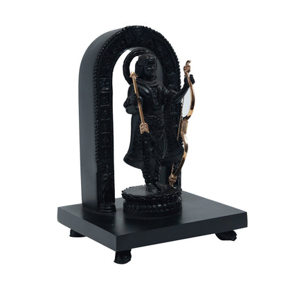 Ram Idol - Black in Resin and Gold Plated