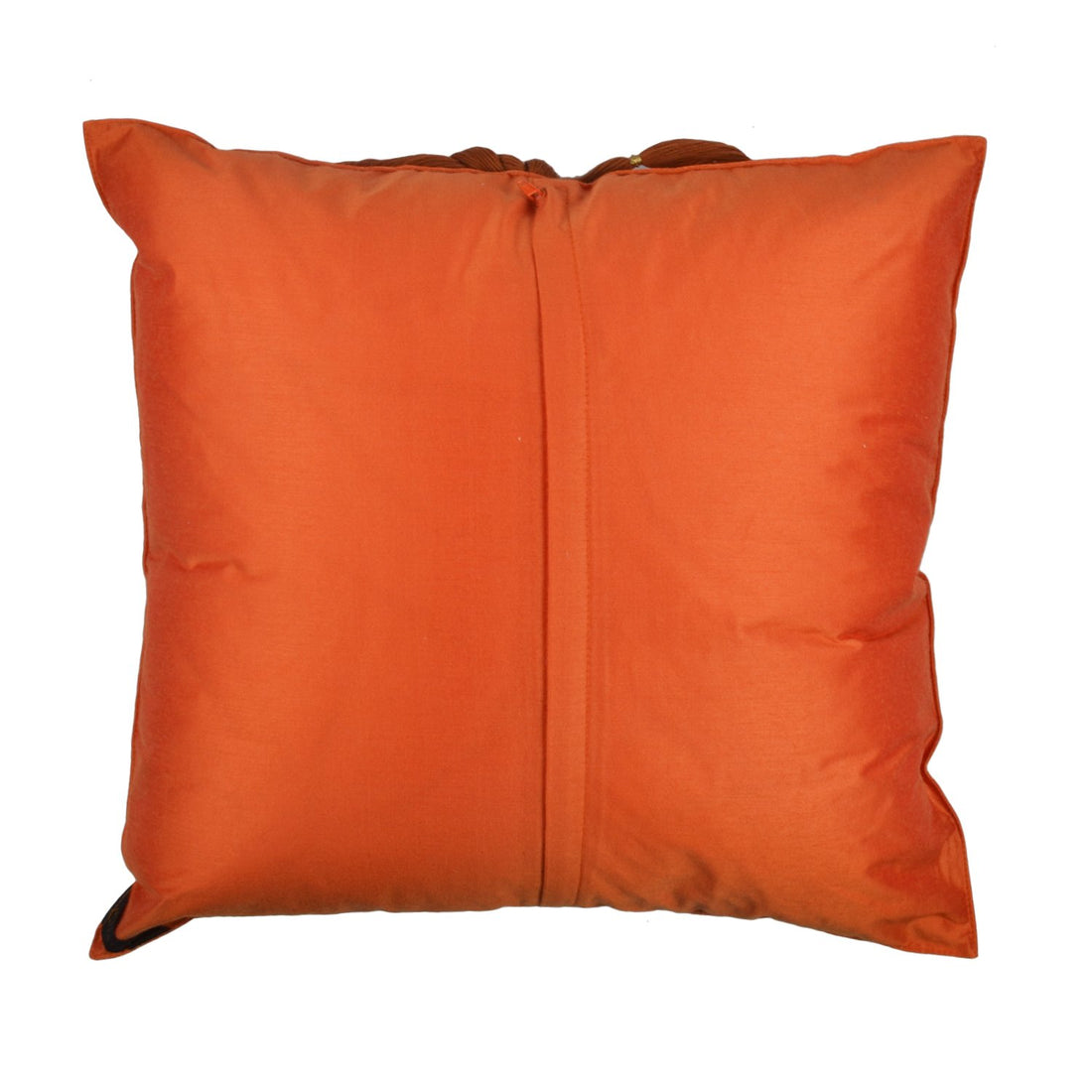 Apsara Haar Cushion Cover – Orange in Silk Blend 16&