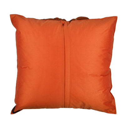 Apsara Haar Cushion Cover – Orange in Silk Blend 16&