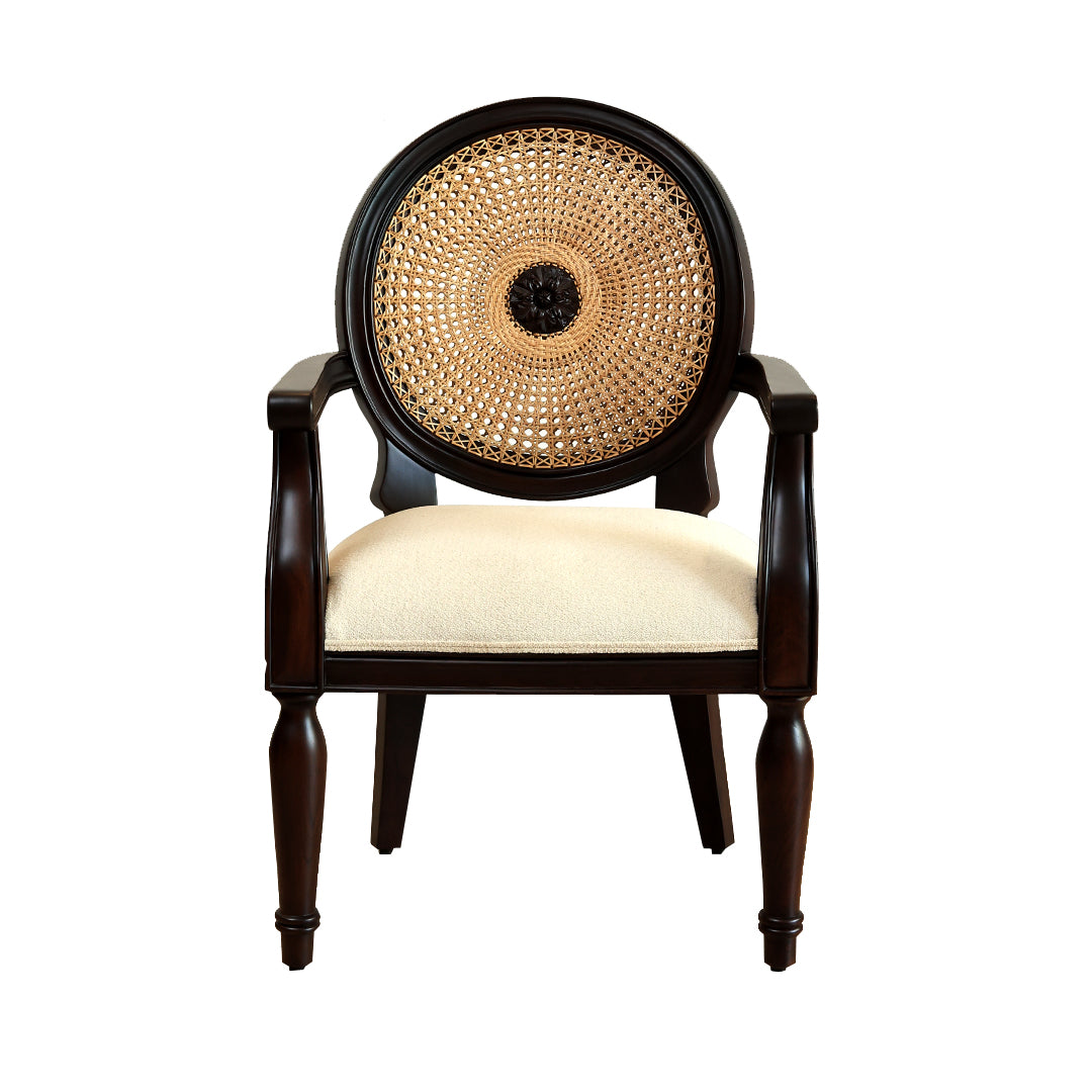 The Maharani Rattan Chair - Teak Wood