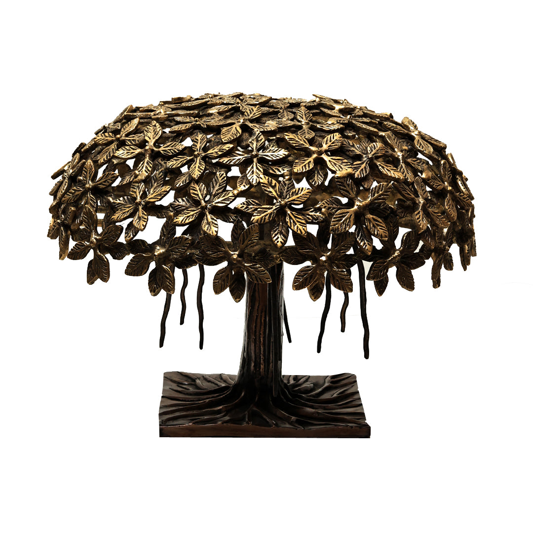 Tree Of Life Round - Brass