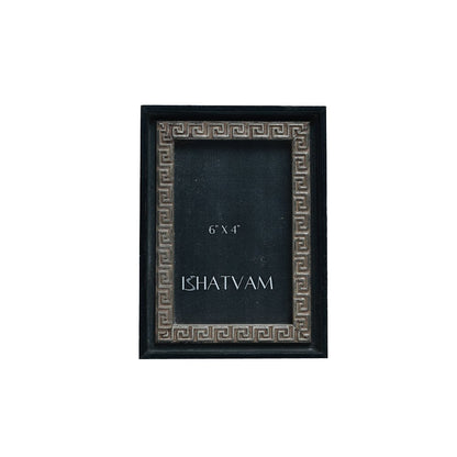 Theodorus Spiral Frame - Black in Wood 6&quot; X 4&quot;