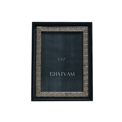 Theodorus Spiral Frame - Black in Wood  7&quot; X 5&quot;