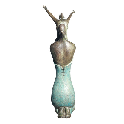 Uplifted Joy Mother &amp; Child - Sculpture in Bronze