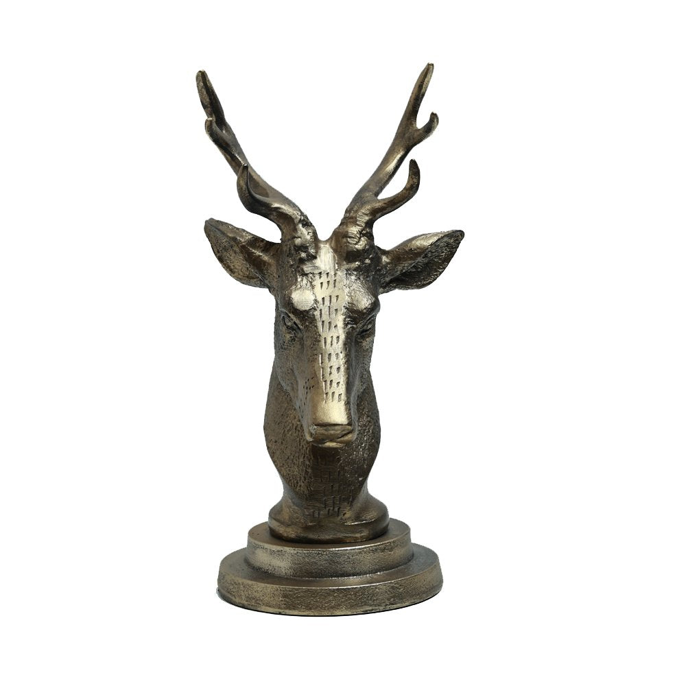 Antlered Deer Statue Gold