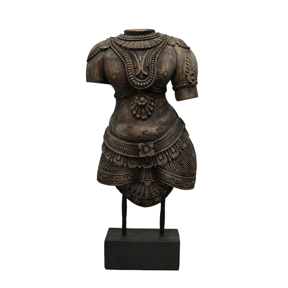 Apsara - Traditional Wooden Apsara Sculpture