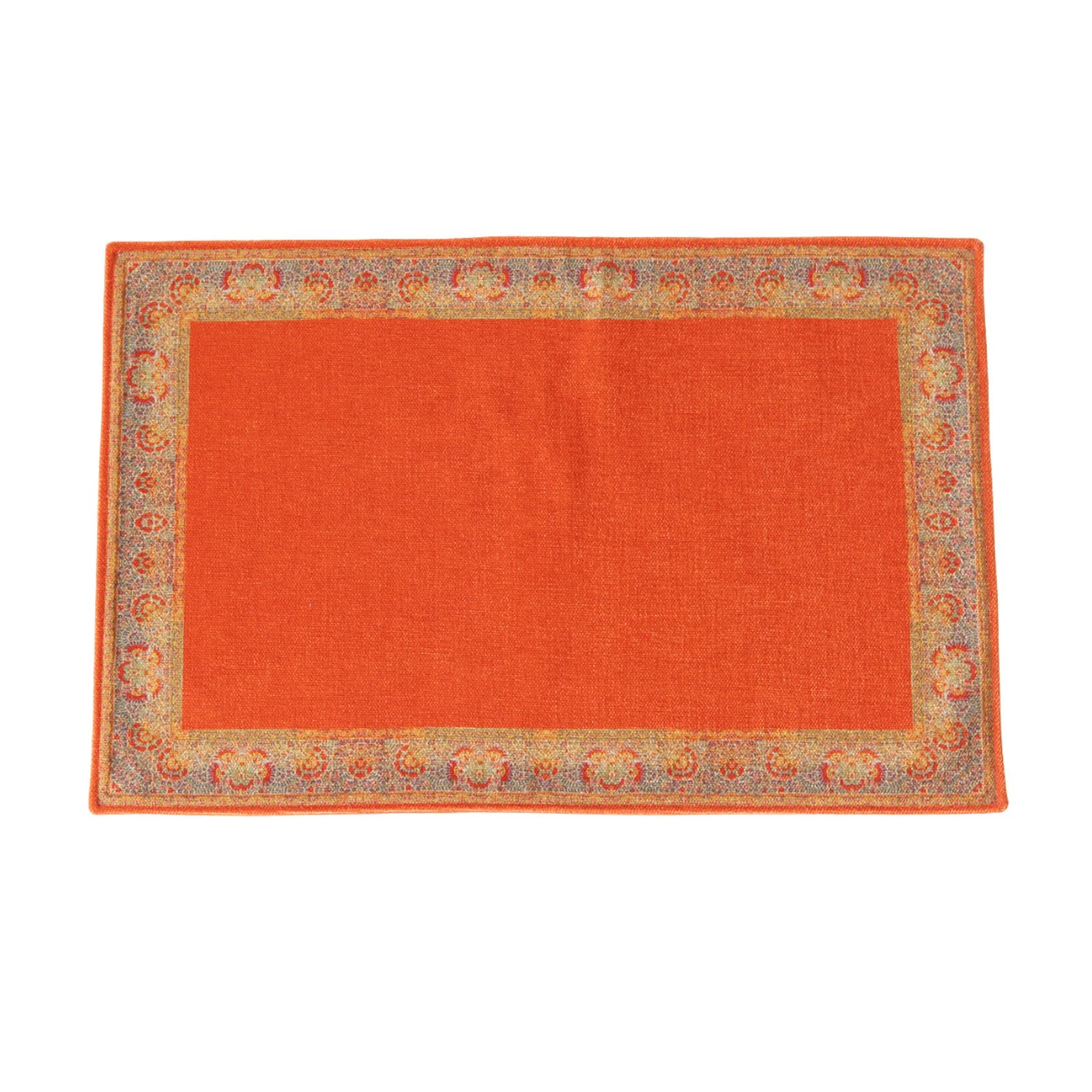 Jamawar Paisley Table Mats- Red in Shanil  Set Of 6