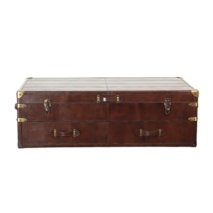 Leather Trunk Coffee Table