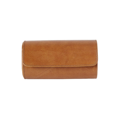 Leather Round Watch Case