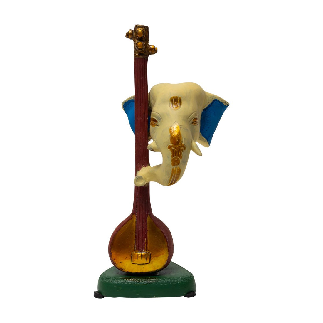 Veena Ganesh Idol - Brass