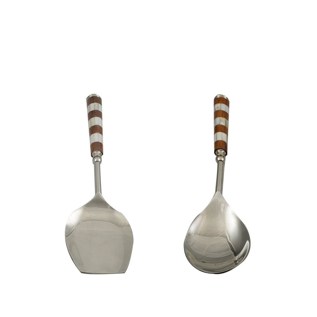 Mother Of Pearl And Wood – Serving Set