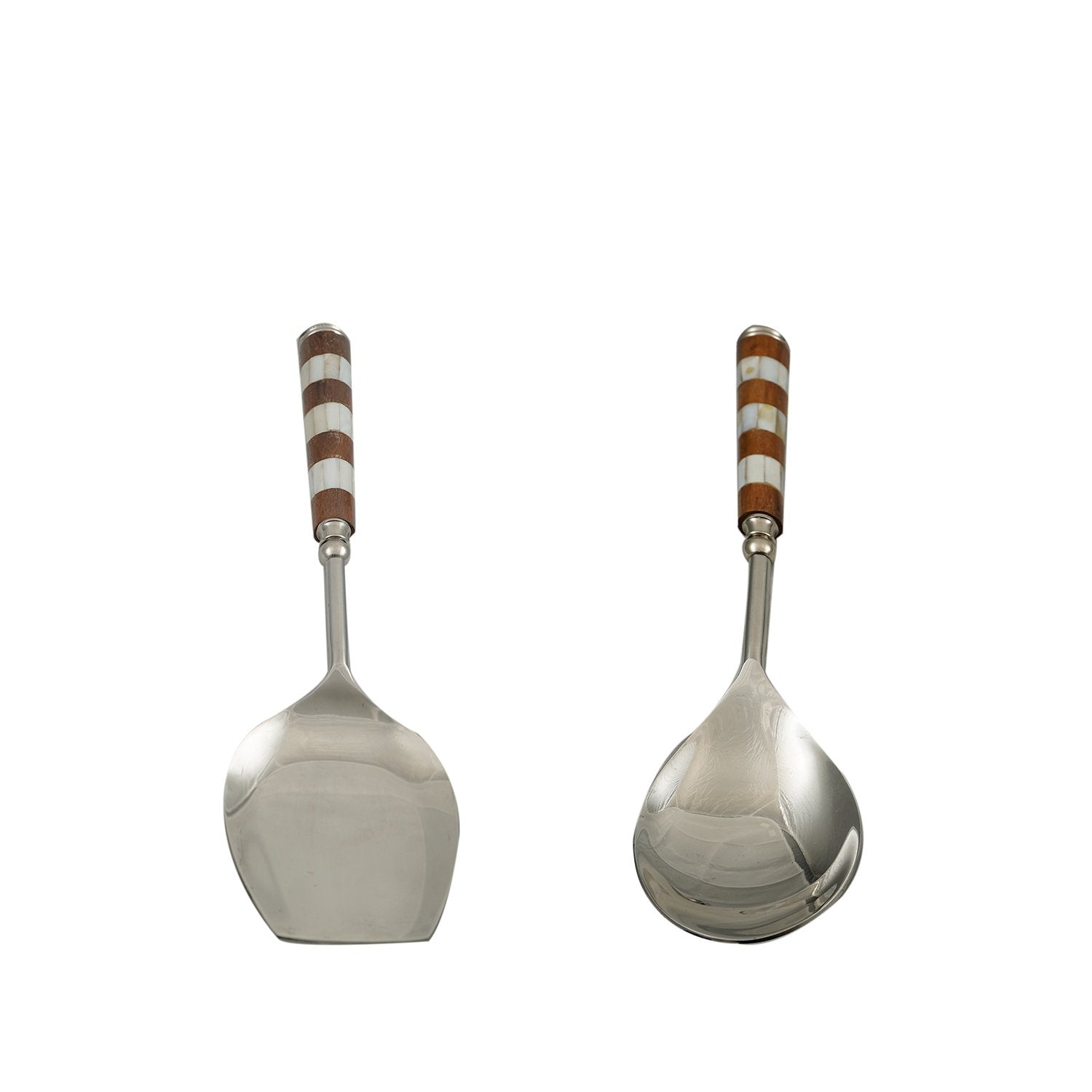Mother Of Pearl And Wood – Serving Set