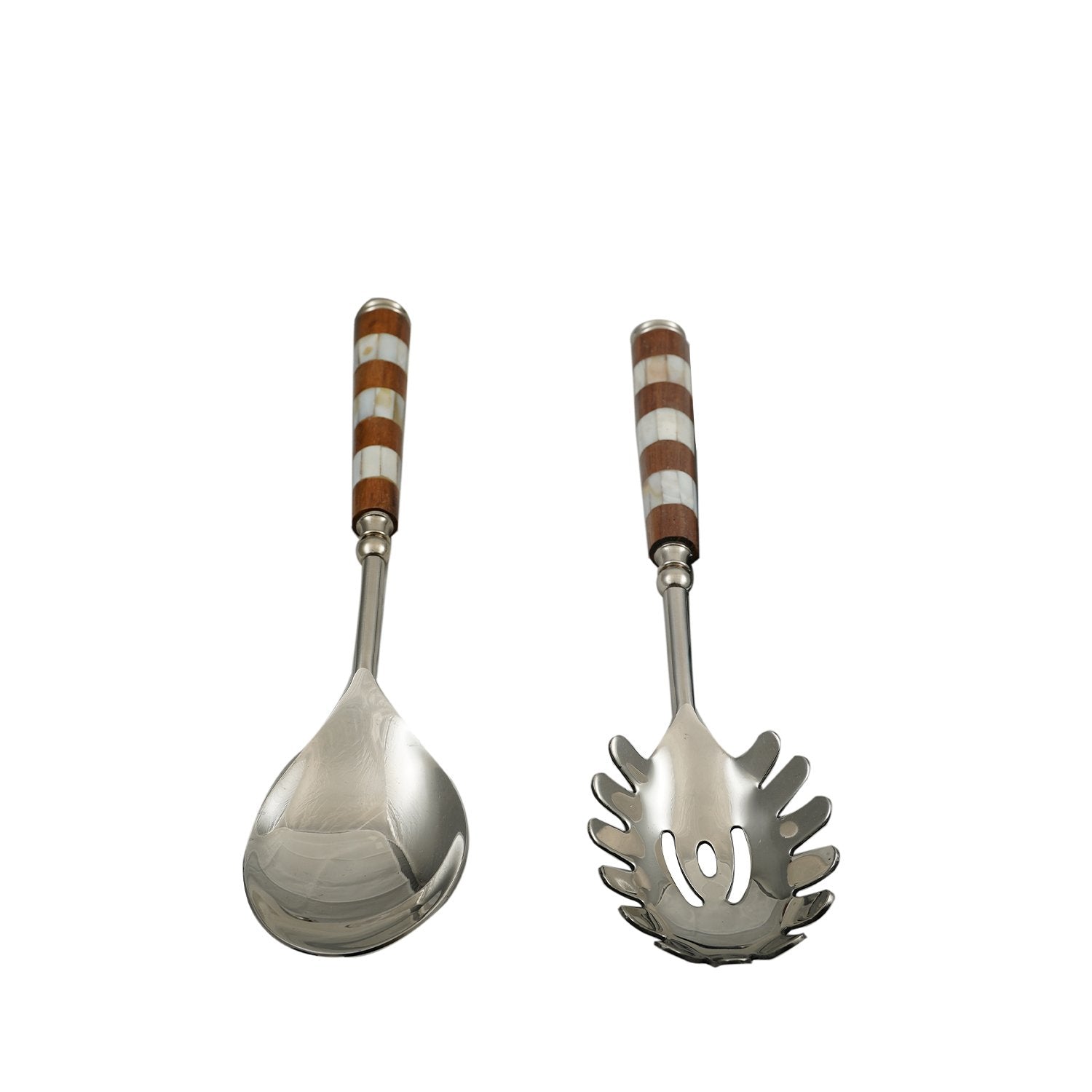 Mother Of Pearl And Wood – Serving Set