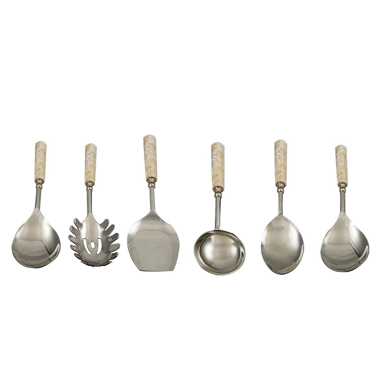 Plain Pearl Serving Set