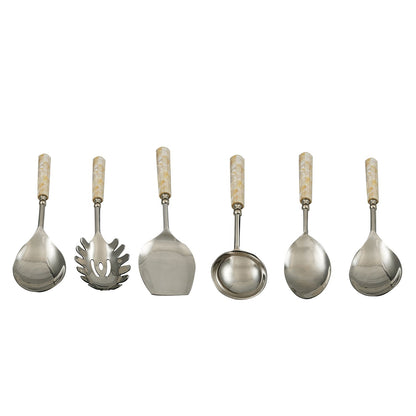 Plain Pearl Serving Set