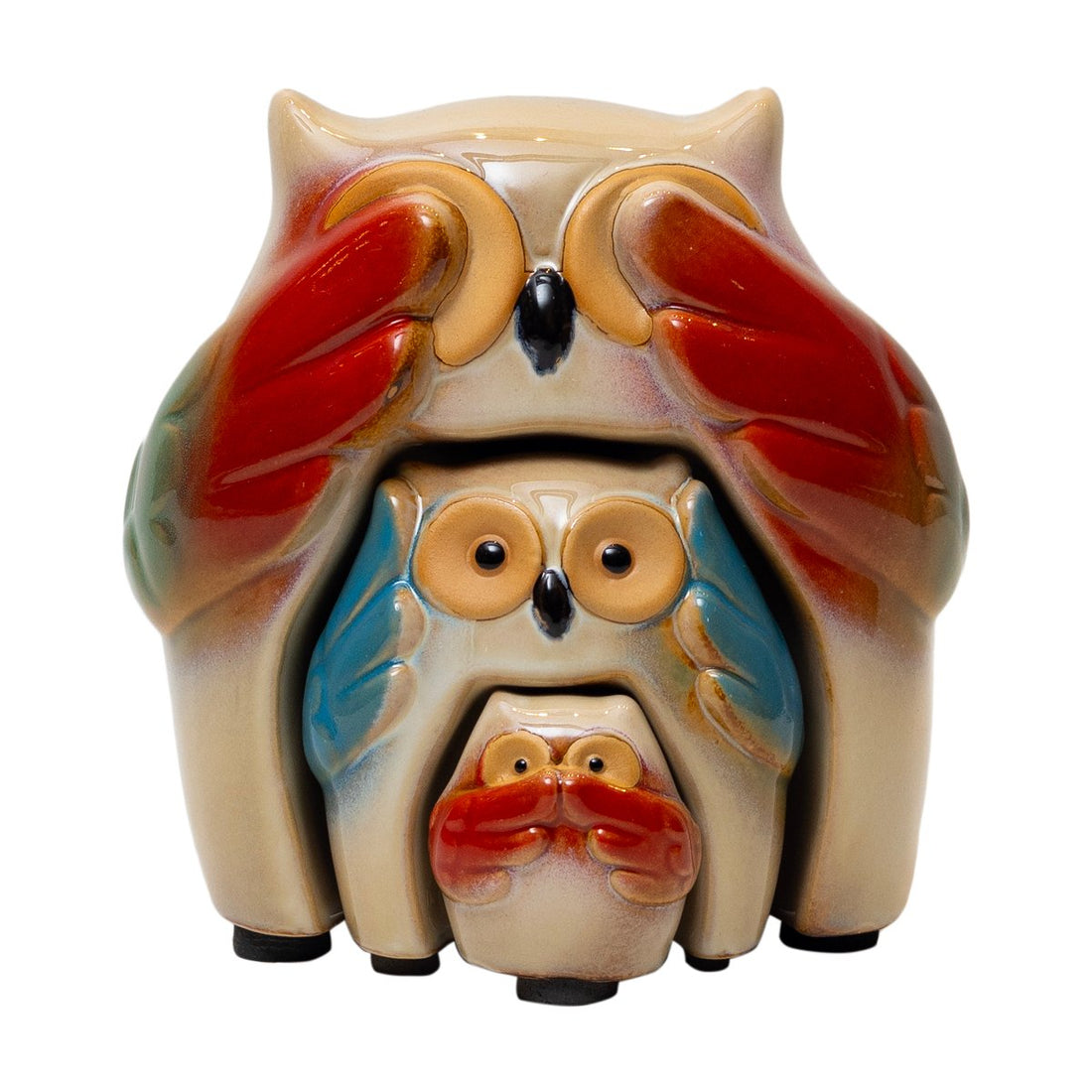 Owl - Set Of 3 in Ceramic