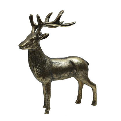 Majestic Stag In Antique Gold