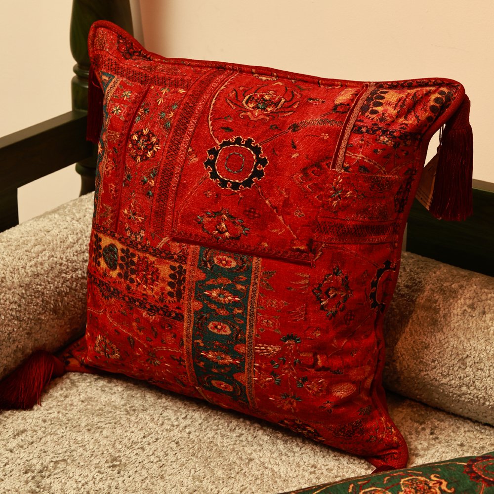 Kilim Cushion Cover - Red in Shanil 20&