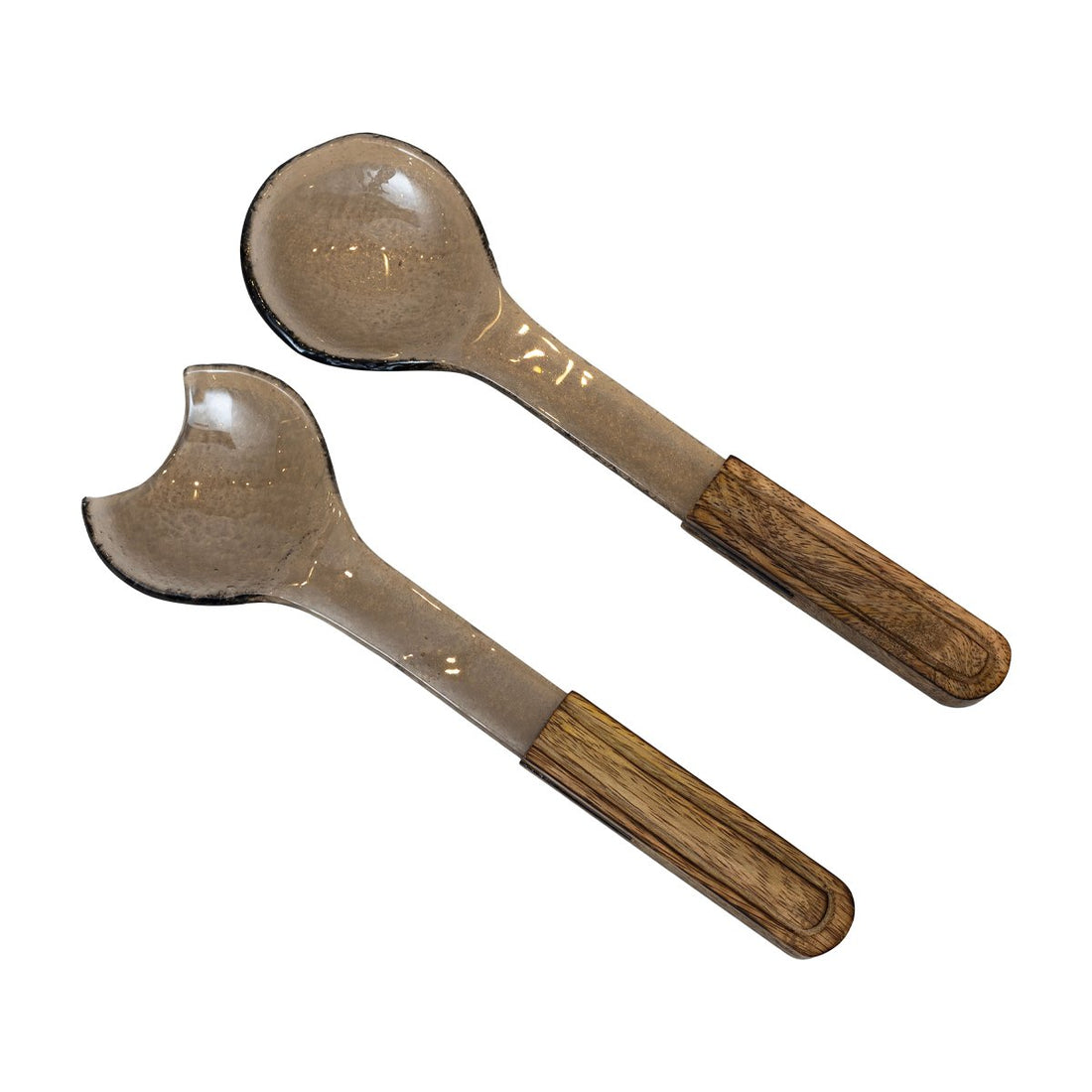 Alice Salad Spoons - Acrylic and Wood