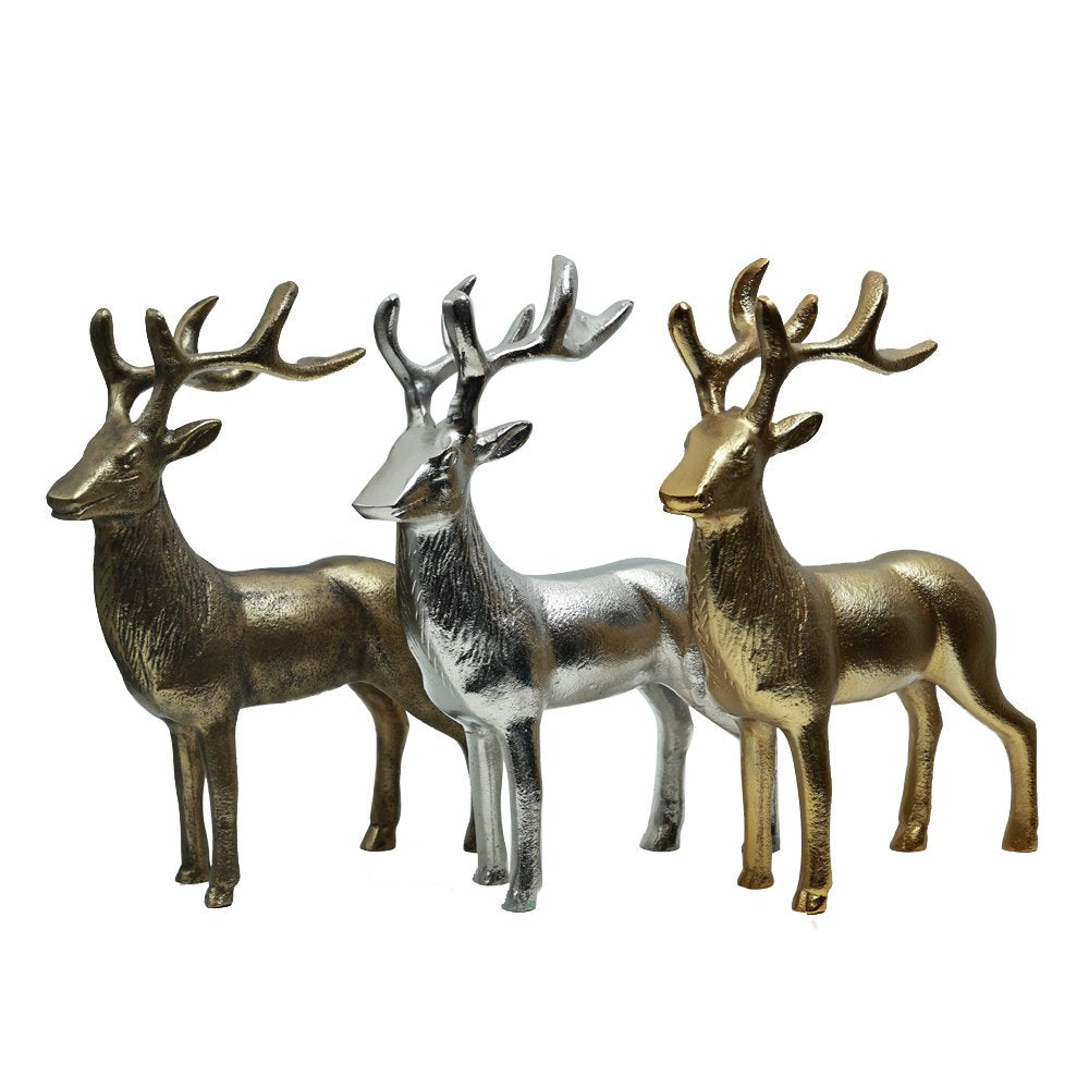 Majestic Stag In Antique Gold