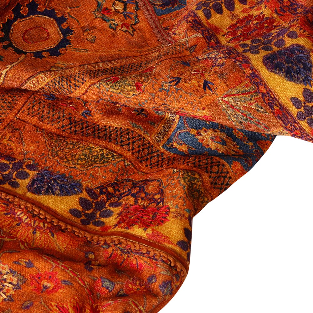 Kilim Throw - Orange in Shanil 54&