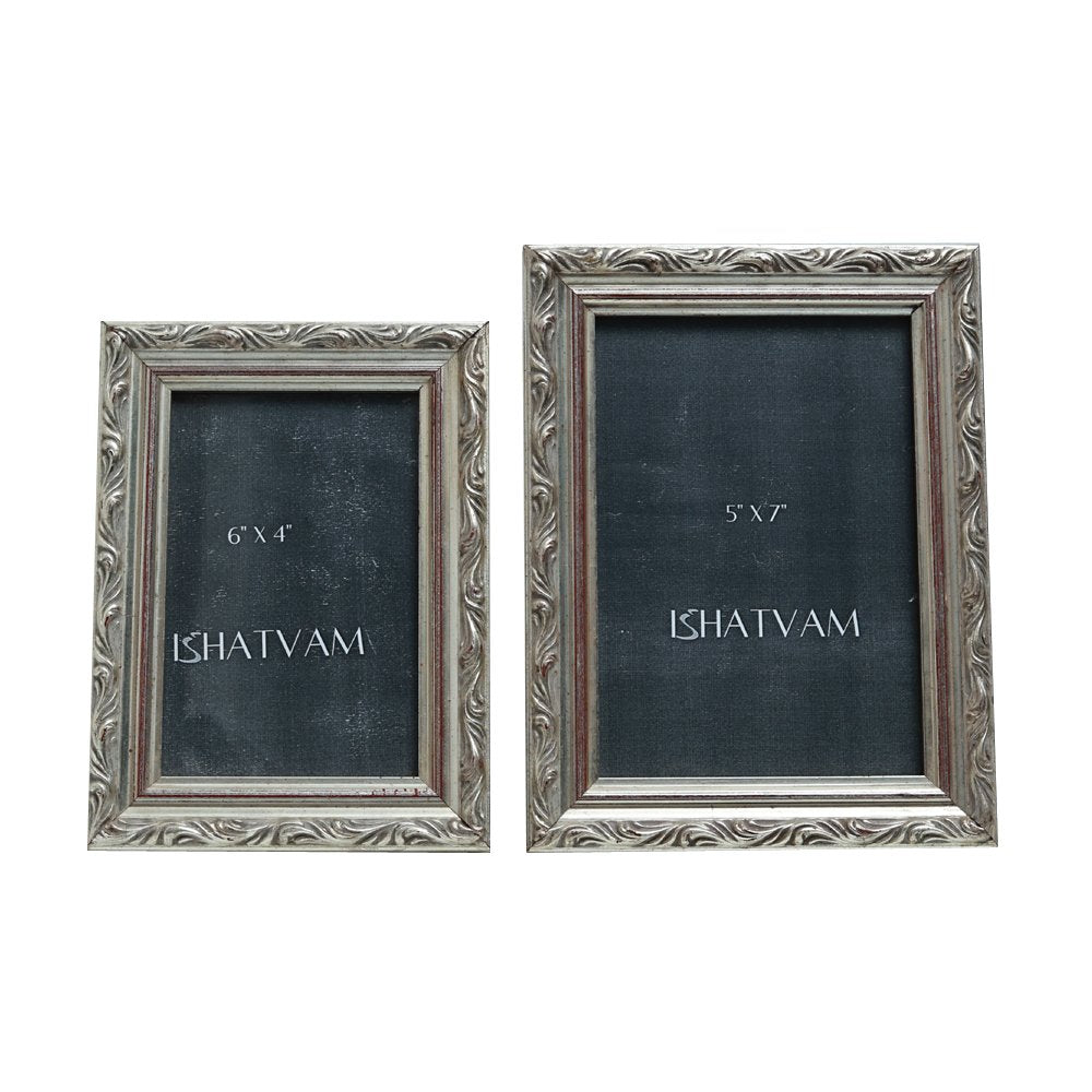 Classic Wooden Frame - Large Silver in Wood 7" X 5"