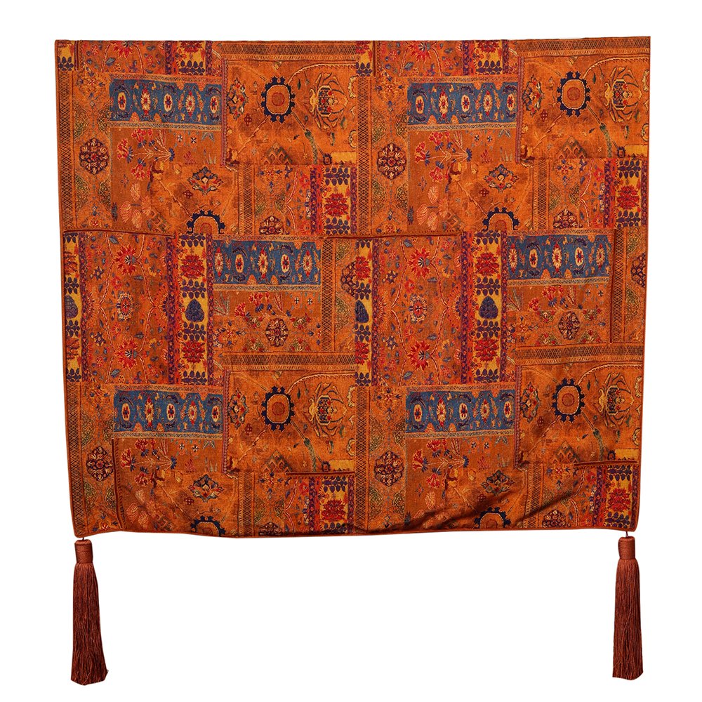 Kilim Throw - Orange in Shanil 54&