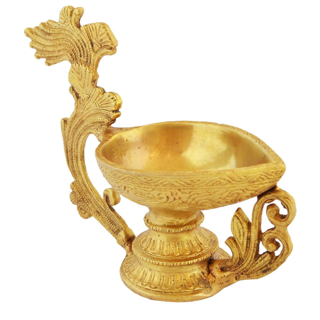 Diya With Handle - Brass
