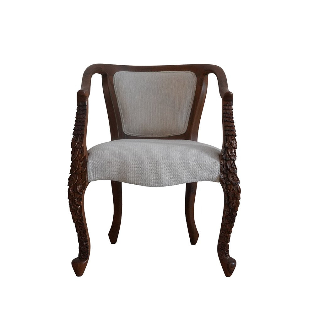 Peacock Inspired Chair - Teak Wood