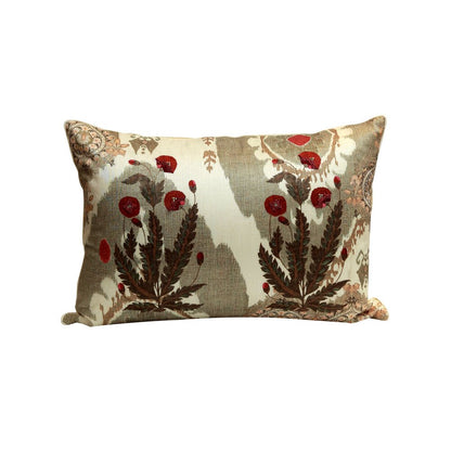 Gul Cushion Cover - Beige in Silk Blend 14&