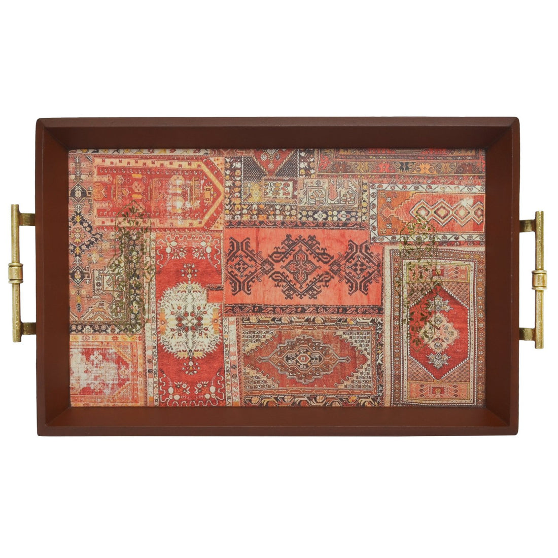 Serapi Collage Tray - Large in Wood