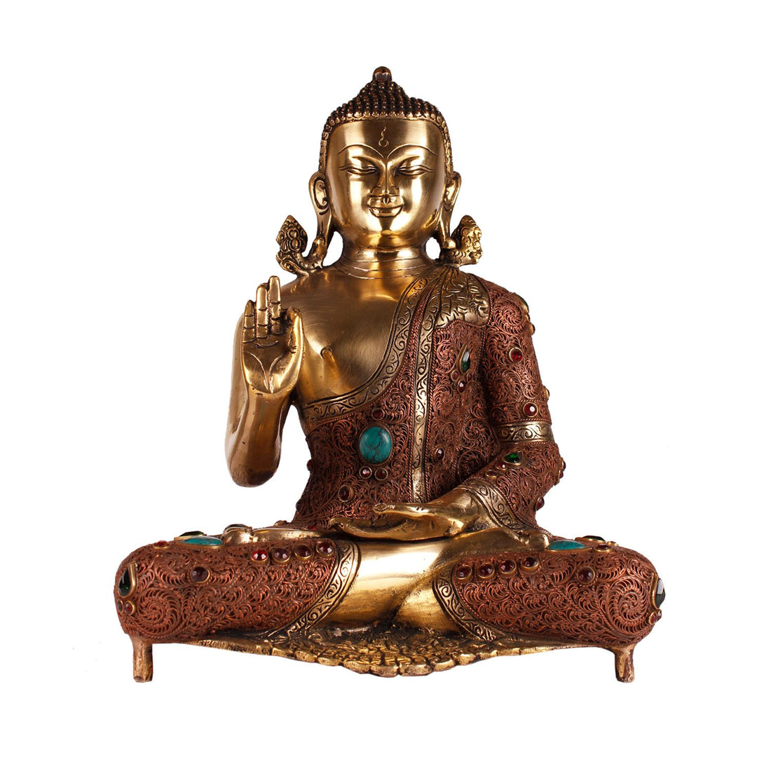 Buddha – Large in Brass And Copper