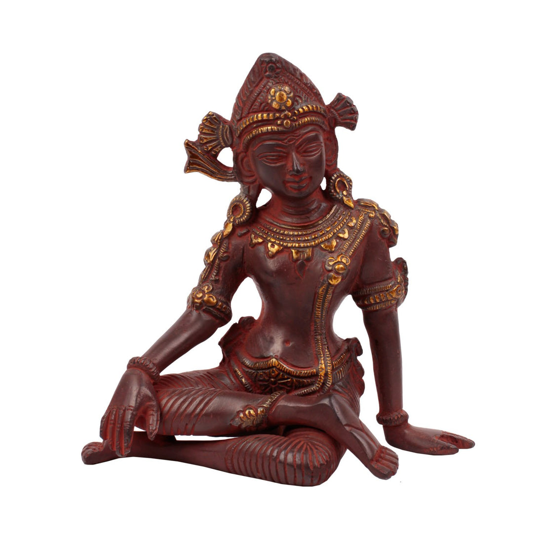 Indra -  Small Red in Brass