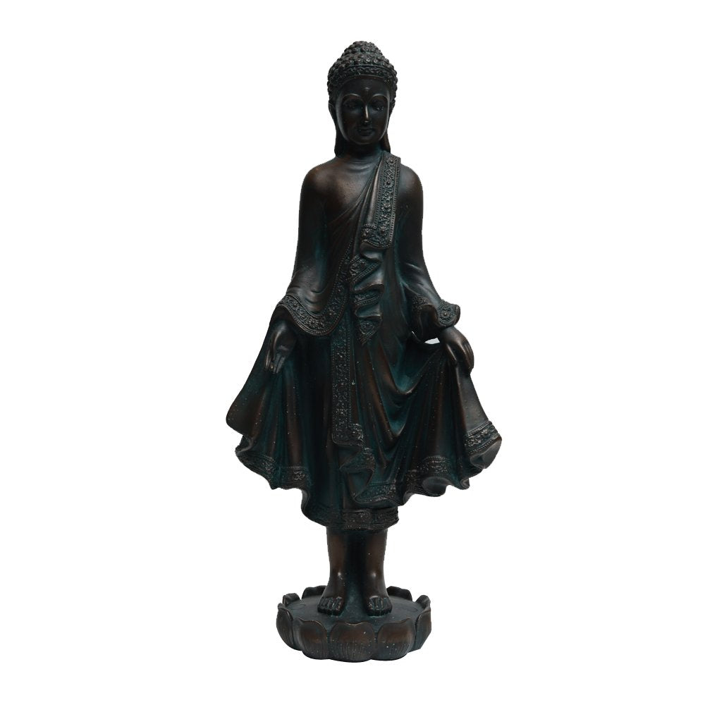 Buddha Standing - Black in Resin