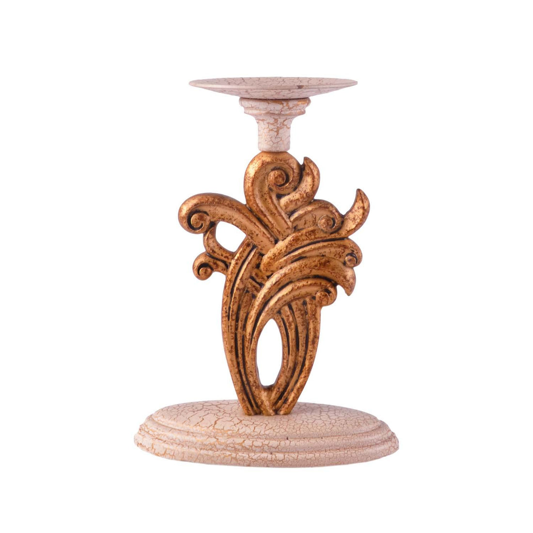 Savona Candle Stand - Gold in Metal