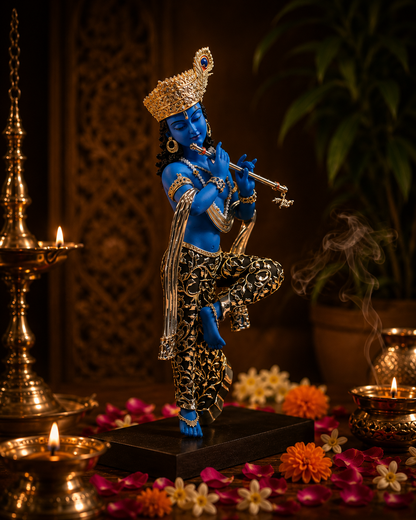 Neel Madhav: Divine Blue Lord Krishna Idol
